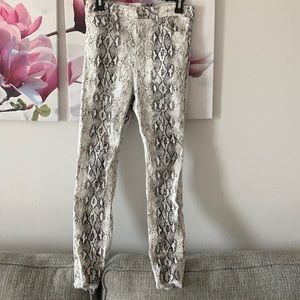 Zara snake print jeans